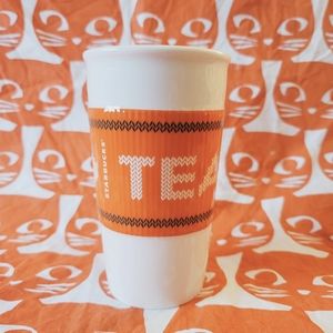 Starbucks Team Pumpkin Spice Latte travel ceramic mug. Perfect shape 2016 10oz
